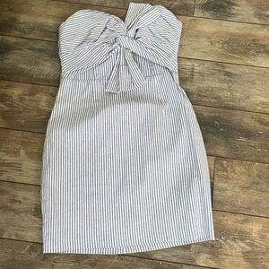 Mini pinstriped summer dress